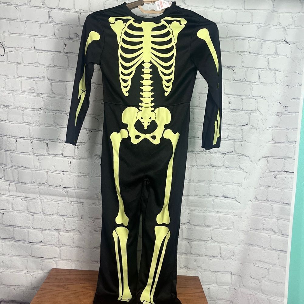 Childrens Familus Brand Glow in the Dark Skeleton Costume Size 5-6
